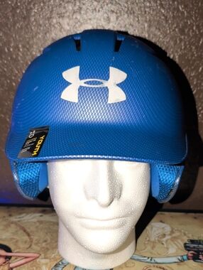 Under Armour Blue Youth Helmet with White Logo 5 7/8 - 6 3/4.
